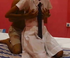 Indian school teenage woman pounded by her teachers son..