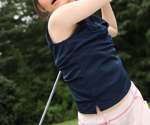 Savoureux sports Fille michiru Tsukino expériences Son golf..