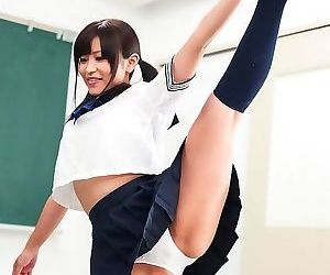Asian schoolgirl aika hoshino sucks cock till cums - part..