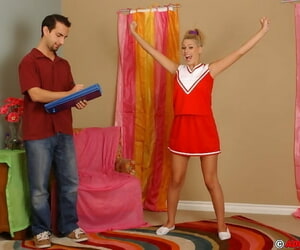 Promiscuous cheerleader with big hooters Megan Fun gets..