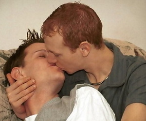 Red haired twink enjoys deep throating and romping his..