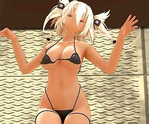 3D MMD Musashi Captured by the Camera