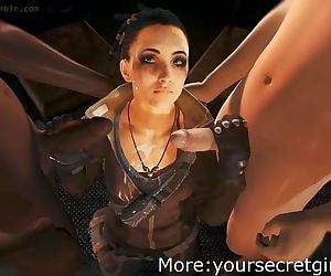 by hazard3000 - porn cartoon compilation - Witcher - Lara Croft -