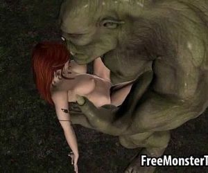 3D redhead elf babe getting fucked hard by a monsterSY-high 2 - 3 min