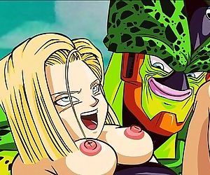 DBZ- Android 18 and Cell Porn - 2 min