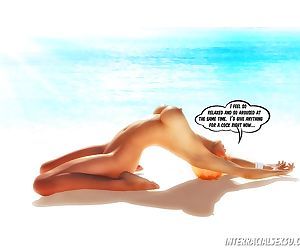 BBC Cum Slut On Vacation- InterracialSex3D
