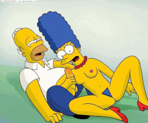 Marge pleasuring Homer