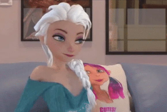3D hentai Disney Elsa boob flash..
