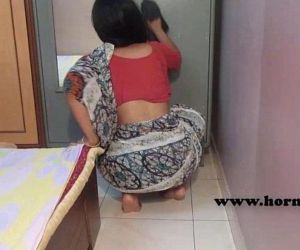 Indian maid with no panties..