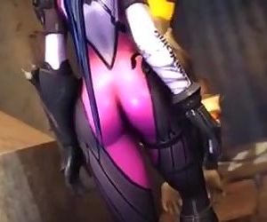 Overwatch Widowmaker and Tracer..