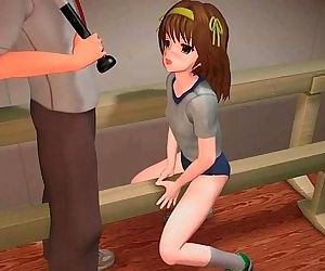 Anime student fucked with a..