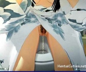 Anime Adolescente masturbándose hairy..