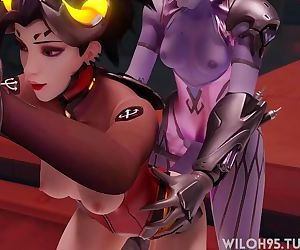 Mercy and Widow Anal Animation by..
