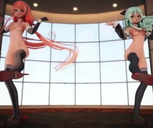 MMD Tempting Kaze Sisters Expose..