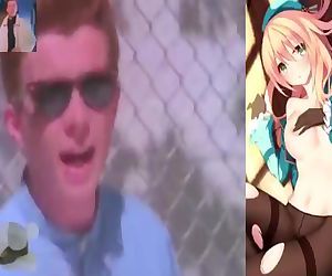 Redhead Solos While Watching Hentai