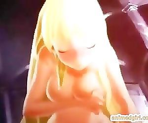 3D futa hentai with huge boobs fucks