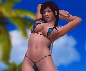 Dead or Alive 5 1.09BH - Hitomis Stretch on the Beach 2 w/ Sexy Outfits