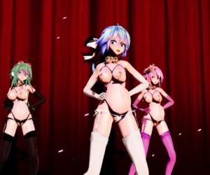 3D MMD Liar Dance Pregnant Vocaloids