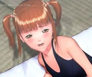 Bonded hentai gymnast submitted to sexual teasing - 5 min