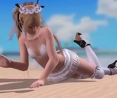 Dead or Alive 5 1.09BH - Marie Roses Stretch on the Beach 2 w/ Sexy Outfit