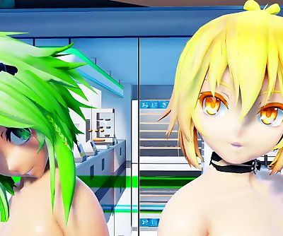 3D MMD Gumi and Neru Shake Their Big Tittes in Matryoshka