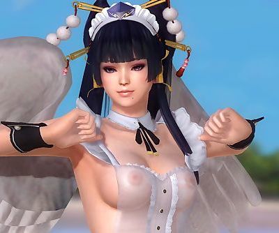 Dead or Alive 5 1.09 - Nyotengu Dance on the Beach w/ Sexy Outfits #1