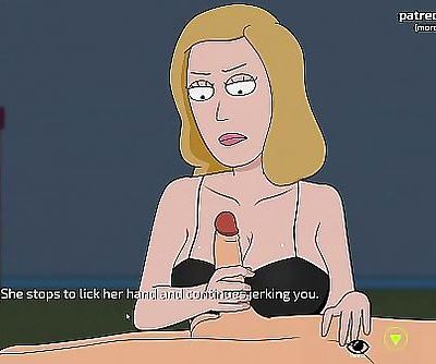 Stepmom Beth is riding a big cock with her juicy wet pussy l My sexiest gameplay moments l Rick and Morty: A Way..