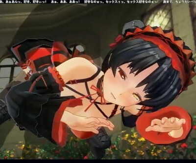 3D HENTAI Fucking in Pussy and Ass Kurumi Tokisaki from DATE a LIVE