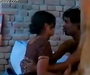 Desi Young Lovely Couple Caught..
