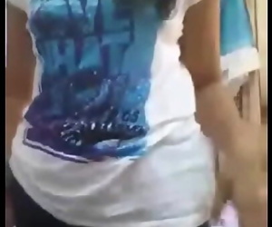 Indian College Girl doing Striptease on Webcam 2 min