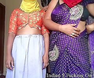 Asian Desi Indian Mom and Daughter Group sexy Romantic..