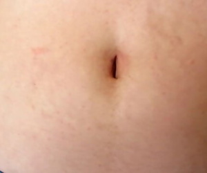 Playing with the stretched belly button of my step sister..