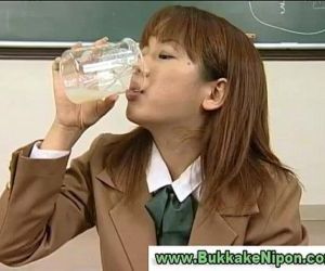 Real amateur japanese babe drinks..