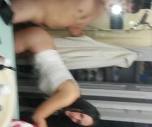 Teen slut fucked hard by stepdad while straightening hair Huge load on ass
