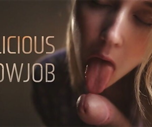 Delicious Blowjob From a Blue-Eyed Blonde
