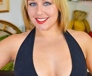 Great busty lady fucks and let her tits being covered in..
