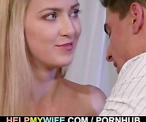 Kinky guy watches his wife getting fucked