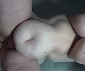 Bbw wife fucked from behind view from below...huge..