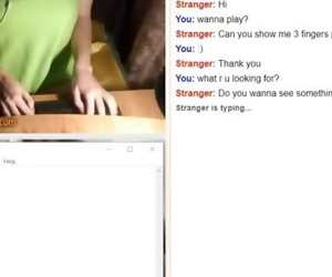 OMEGLE - mature lady with a sexy body makes me cum