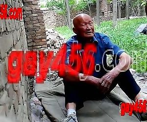 Chinese oldman in public