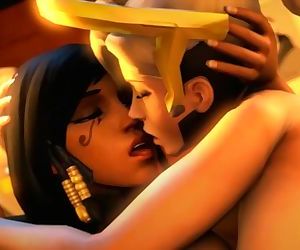 OVERWATCH MERCY AND PHARAH KISSING