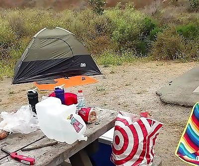 attrapé putain Dur dans amis tente camping