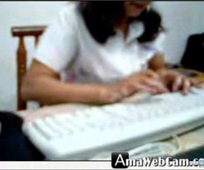 Indian woman in office cam - 38 min