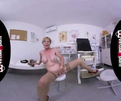 naughty blonde granny who waits for her doctor