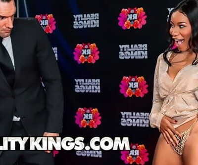 gerçeklik Kings abanoz etkileyici Jenna Foxx göster kapalı büyük göğüsleri