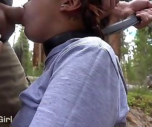 Wilderness Wednesday PUBLIC BJ and Creampie on a busy hiking trail sukisukigirl 13 min HD