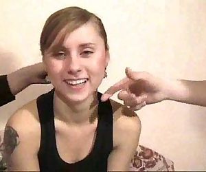 Brunette from Homemade College Russian Orgy vid 1
