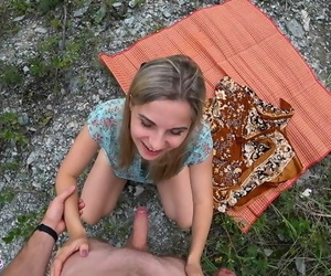 Outdoor Quickie Fuck with a Petite Beauty - POV by Letty..
