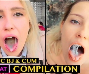Risky Blowjob with Cum in Mouth & Swallow - Public Agent..