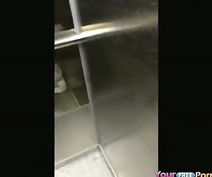 Teen berbat horoz içinde bir Asansör